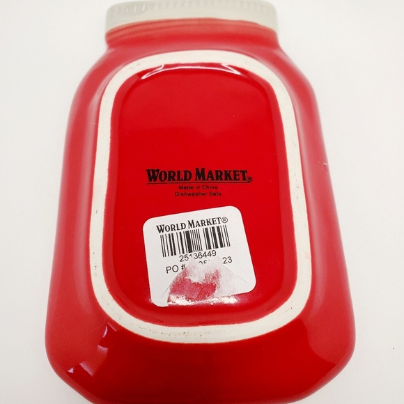 Mason Glassware Kitchen Mason Jar Red Ceramic Spoon Rest New Poshmark